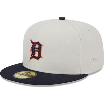 Men's New Era Cream/Navy Detroit Tigers Chrome Sutash 59FIFTY Fitted Hat