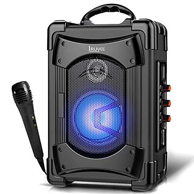 New Microphone Karaoke Machine for Adults and Kid Subwoofer Portable  Bluetooth Speaker System Wireless Microphone Music Player