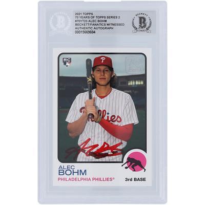 Alec Bohm Philadelphia Phillies Autographed 2022 Bowman Series 1