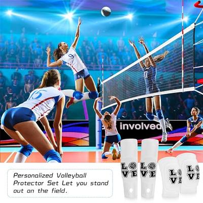 Sosation 3 Set Volleyball Arm Sleeves and Knee Pads for Kids Soft Forearm  Sleeves with Protection Pad Thumbhole Volleyball Accessories for Training