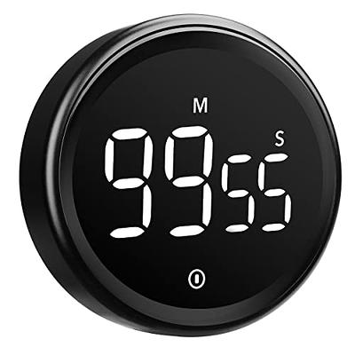 Timer,Kitchen Timer,Classroom Timer for Kids,Magnetic Digital Stopwatch  Clock Countdown Countup Timer with Large LED Display Volume Adjustable for