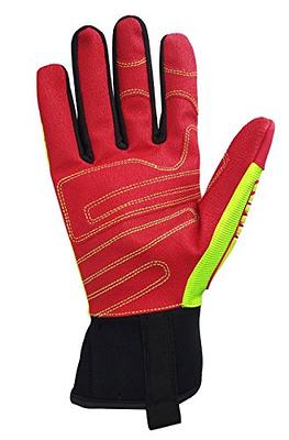 Seibertron HIGH-VIS HRIG Anti Impact Work Gloves Hi-Vis Oil and Gas Water  Resistant Safety Heavy Duty Utility Mechanic Rigger Glove with TPR  Protection Yellow Red CE EN388 4132 L - Yahoo Shopping