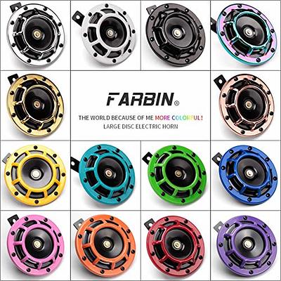 FARBIN Waterproof Car Horn 12v Loud High Tone/Low Tone Metal Twin Horns Kit  with Relay Harnes,Universal Horn for Car (Blue horn with wire harness)… -  Yahoo Shopping