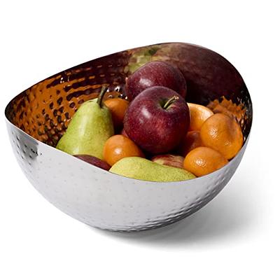 Doma Vita Large Decorative Bowl, Stainless Steel Salad Serving