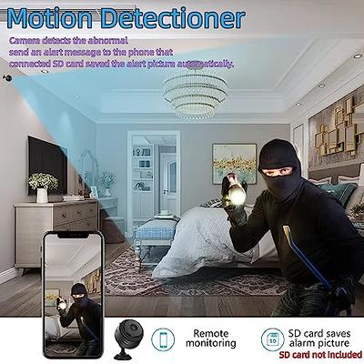 Mini Spy Camera Wireless Hd Magnetic Spy Camera Wifi Indoor Long Battery  Life Camera With Night Vision And Detector For Baby, Car, Pets