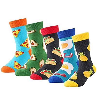 Crazy Socks for Boys Girls Socks 10-12 Years Old Kids Fun Dress Novelty  Silly Birthday Christmas Gift Pizza Socks - Yahoo Shopping