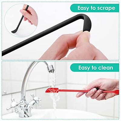 Long Handle Silicone Jar Spatula Thin Jar Scraper for Beauty