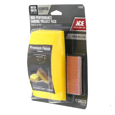 Ace 5 in. L X 3 in. W X 1 in. 220 Grit Extra Fine 2-Sided Sanding Sponge -  Ace Hardware