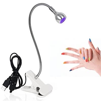 ANGNYA Mini UV LED Nail Lamp,Mini UV Light for Gel Nails Nail