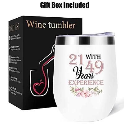 OPQS Birthday Gifts for Women, Spa Gift Basket Boxes with Wine Tumbler, 21st 30th 40th 50th Birthday Gifts Ideas for Women Who Have Everything Unique