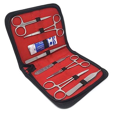 A2Z Premium Quality 28 Pieces Scissors Forceps Hemostats Needle Holders  Suture Laceration Set Complete Suture Kit with Case - For Educational  Training and Medical Procedures Made of Stainless Steel - Yahoo Shopping