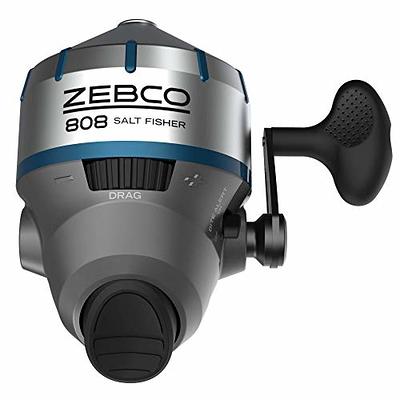 Zebco Bullet Spincast Fishing Reel, Size 30 Reel, Fast 29.6 Inches Per  Turn, GripEm All-Weather Handle Knobs, Pre-Spooled with 10-Pound Zebco  Fishing Line, Black - Yahoo Shopping