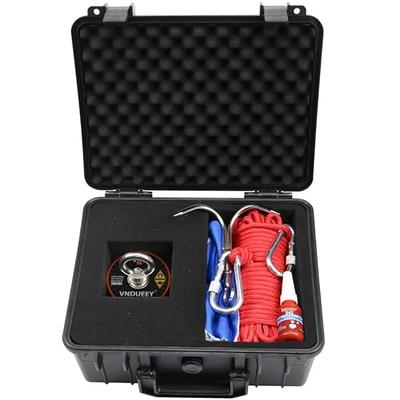 Fishing Magnet Kit with Rope, Fishing Magnets 700 LBS Pulling, Heavy Duty  65FT Rope, Gloves & Locking Carabiner,Threadlocker and Waterproof Carry Case  - 2.95inch Diameter - Yahoo Shopping