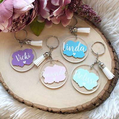 Download Circle Acrylic Keychain Color Splash Custom Gifts Name Personalized Keychain Yahoo Shopping