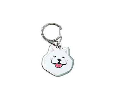  Harikaji Dog Keychain ring, Cool Cute Pet Dog Keyring Bag Charm  Mini Metal Key Ring Keyfob (The poodle) : Pet Supplies