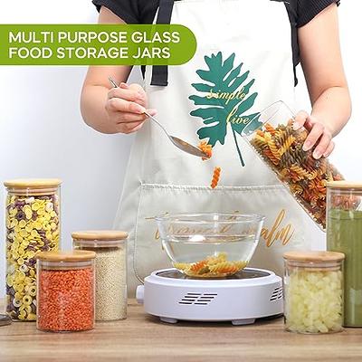 Hot Sell Borosilicate Kitchen Storage Glass Jar Set Spice