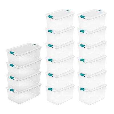 Sterilite 70-Quart Clear Storage Container Box Tote (4 Pack)