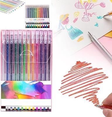  VaOlA ART Glitter Gel Pens 48 Colors - Colored Pens for Adult  Coloring - Book Pens for Women Girls and Kids - Cute Pens Set - Art Gel  Pens School Supplies : Office Products