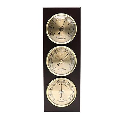 Barometer Thermometer Hygrometer, Indoor Outdoor Weather Barometric  Pressure Gauge for The Home, Fishing Barometer, Garden Barometer Outdoor,  Dial