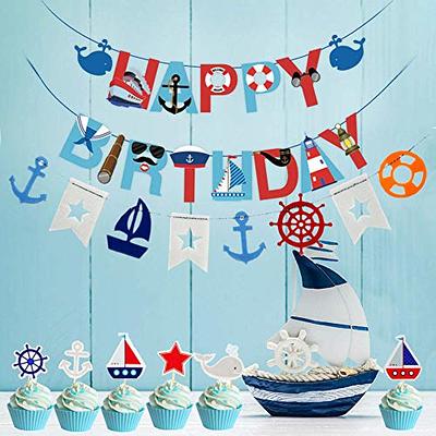 77Pcs Nautical Party Supplies for Boys Nautical Party Decorations Nautical  Happy Birthday Banner Cupcake Toppers Balloons for Kids Girls Baby Shower  Nautical Theme Birthday Party Decoration Supplies - Yahoo Shopping