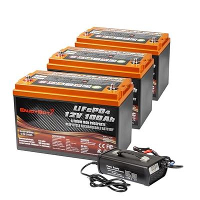 DJLBERMPW 4 Pack 12V 100Ah LiFePO4 Battery Built-in 100A BMS Lithium Battery  5120Wh 12V Lithium Batteries Up to 15000+ Cycles, Replacement Batteries for  Trolling Motor,RV, Camping,Solar Home,Golf Cart - Yahoo Shopping