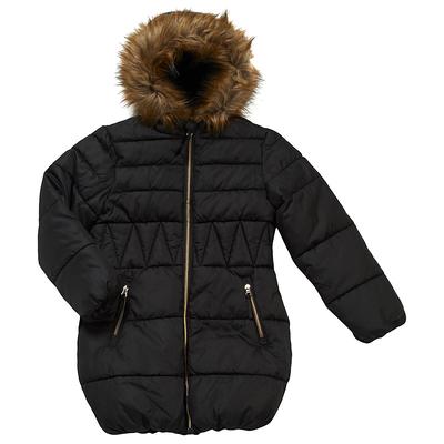 Girls (7-16) Rothschild Zig Zag Quilt Long Puffer Coat - Yahoo Shopping