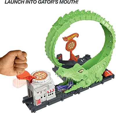 Hot Wheels Double Loop Dash Track Set with 2 Toy Cars in 1:64 Scale, 12-ft  Long, for Children Ages 5 Years and Up