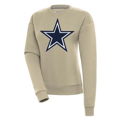 Women's Antigua White Dallas Cowboys Victory Pullover Hoodie