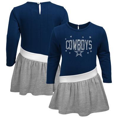 Girls Toddler Navy/White Dallas Cowboys Two-Piece Spirit