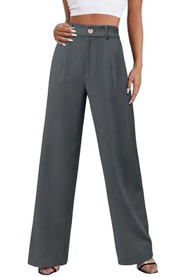 KUNMI Women's Wide Leg Pants Work Business Casual Loose High