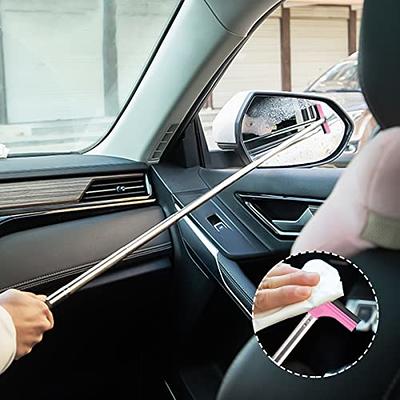 Small Squeegee for Car Window cleaner Wiper Long Extension Handle Portable