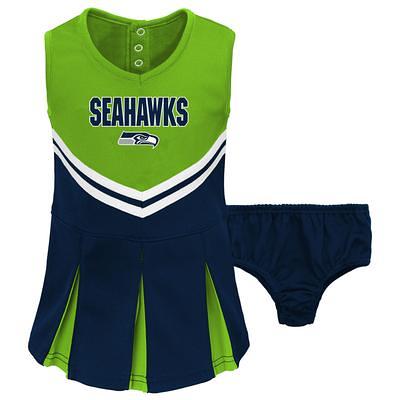 Women's College Navy Seattle Seahawks Game Day Costume Set