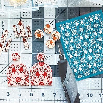  6 Flower Silk Screen Stencils Reusable - DIY Mesh