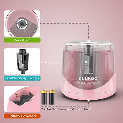  Electric Pencil Sharpeners for Kids, Pink School