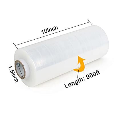 18 Stretch Film/Wrap 1200ft 500% Stretch Clear Cling Durable Adhering  Packing Moving Packaging Heavy Duty Shrink Film Stretch Wrap(1 Pack, Clear)