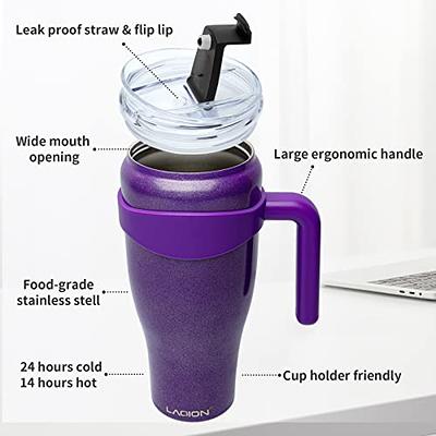 Practical Pours 40 oz Tumbler with Handle | Insulated Mug For Water,  Coffee, Cold and Hot Drinks | D…See more Practical Pours 40 oz Tumbler with