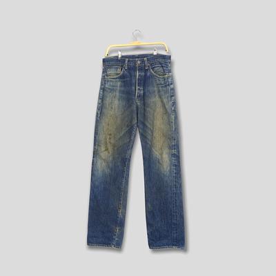Size 31x33 Vintage Levi's 501xx Big E Lvc Japan Faded Dirty Denim Rusty  Gold Jeans 90S Redline Selvedge Distressed W31 - Yahoo Shopping
