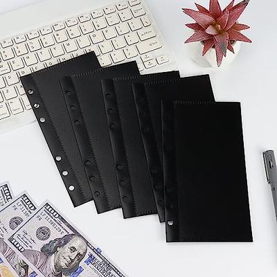 10pcs A7 Size Transparent Loose-leaf Bag 6 Holes For Notebook