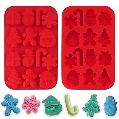 Tovolo 8 Piece Holiday Tree and SnowflakeCraft Ice Molds 