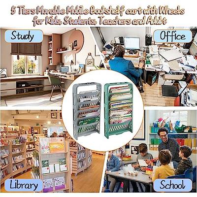 3Tier Rolling Utility Cart Rolling Paper Organizer Cart Rolling Storage Cart  Movable Bookshelf Cart Art Cart Organizer Multi-Functional Storage Trolley  for Classroom Home - Yahoo Shopping