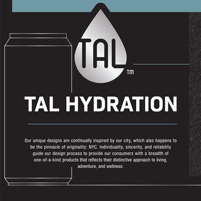 TAL Stainless Steel Tall Boy Water Bottle 18 oz, Blue Leaf - Yahoo Shopping