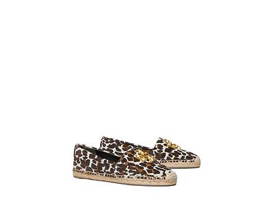 Shop Tory Burch Eleanor Metallic Leather Espadrilles