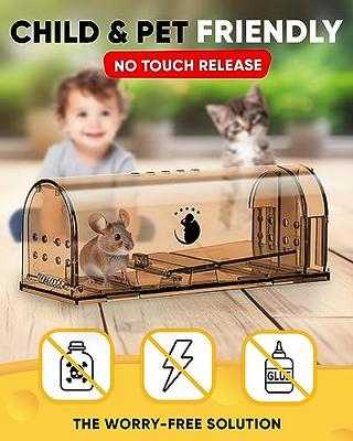 Humane Smart Mouse Trap No Kill Live Catch with Air Holes Indoor