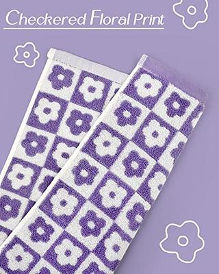  Jacquotha Checkered Floral Hand Towel Set - 4 Pack (29