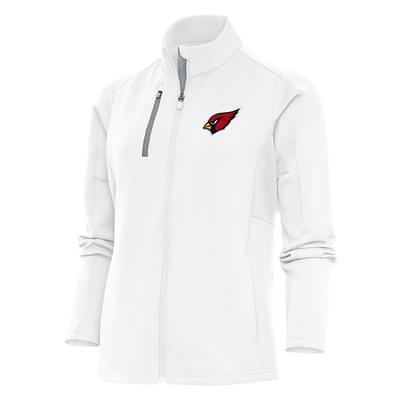 Men's Arizona Cardinals Antigua Black Team Logo Throwback Tribute  Quarter-Zip Pullover Top