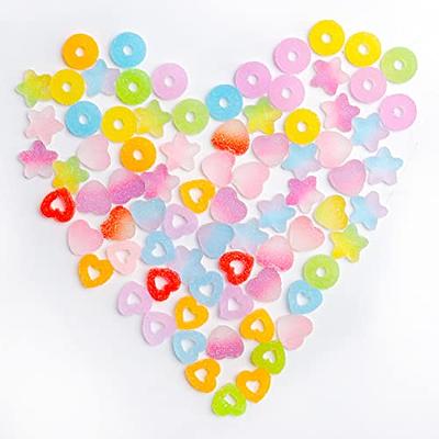 80Pcs Candy Charms Cute Decorative Eco-friendly DIY Craft Candy Resin  Charms Flatback Household Supplies