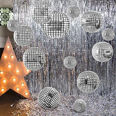 30 PCS Disco Ball Balloons, Party Decorations 32 Inch 22 10 Silver