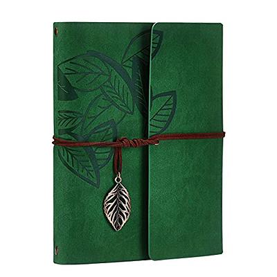 Scrapbook Album,Leather Leaf Pattern Vintage Photo Album Family DIY Memory  Retro Photo Book Guestbook for Anniversary Mother Birthday Valentine 60  Pages(Green) - Yahoo Shopping