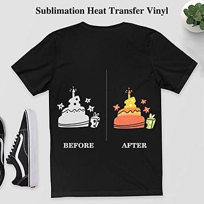 HTVRONT HTV Heat Transfer Vinyl Rolls 12'' x 8FT/ 20FT Iron on Vinyl for  T-shirt