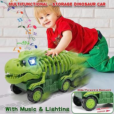 9 Piece Cars Toys for 1 2 3 4 5 Year Olds Toddler Kids Boys and Girls, Big  Carrier Trucks with 8 Small Cartoon Pull Back Cars, Colorful Assorted